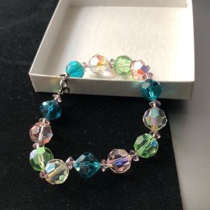 Glass Bead Bracelet 4"